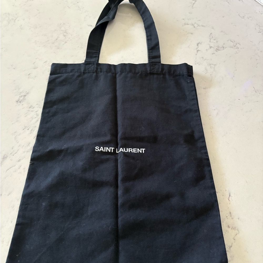 Saint Laurent Classic Black Canvas Tote
